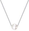 wholesale 925 Sterling Silver White Pearl Minimalist Chain Necklaces for Women Gifts-0-0