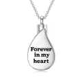 TOUPOP Sterling Silver 12 Month Birth Flower Cremation Urn Necklace-0-1