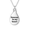 TOUPOP Sterling Silver 12 Month Birth Flower Cremation Urn Necklace-0-1