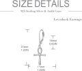 wholesale 925 Sterling Silver Egyptian Ankh Cross Drop Earrings for Women Girls  4cm Long-0-3