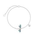 wholesale 10k Gold Dragonfly Bracelet With Enamel And Crystal Charm-0-0