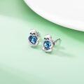 wholesale 925 Sterling Silver Pink Heart Sloth Stud Earrings - Birthday Gifts for Women-0-7