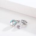 wholesale 925 Sterling Silver Rainbow Elephant Stud Earrings Gift for Women Girls Kids-0-2