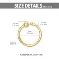 wholesale Gold 14K Gold Nose & Lip Piercing Jewelry Set for Women - Hypoallergenic Surgical  Rings Wholesale with Ball Ends (Sold as Pair)-0-4