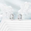 wholesale 925 Sterling Silver 15mm Huggie Hoop Earrings Minimalist s for Women-0-2