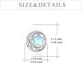 wholesale 925 Sterling Silver Star Moonstone Stud Earrings for Women - Hypoallergenic -0-3