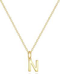 wholesale 14K Gold Letter Pendant Necklace 18 -N-Initial Necklace