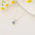 wholesale 14K Gold Moissanite Necklace 0 5 2Ct D VVS1 Brilliant Cut Solitaire Pendant-0-6