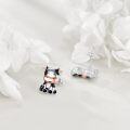 wholesale 925 Sterling Silver Cow Stud Earrings for Women's-0-3