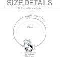 wholesale 925 Sterling Silver Cow Charm Bracelet Jewelry for Women and Girls-0-2