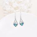 wholesale 925 Sterling Silver Mountain Abalone Shell Drop Earrings - Christian Gifts for Moms-0-1