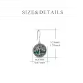 wholesale 925 Sterling Silver Abalone Shell Tree of Life Drop Earrings Wholesale for Women and Girls-0-16