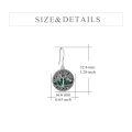 wholesale 925 Sterling Silver Tree Of Life Earrings Wholesale With Rainbow Abalone Shell-0-7
