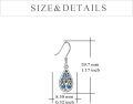 wholesale 925 Sterling Silver Abalone Shell Tree of Life Teardrop Dangle Earrings for Women-0-5
