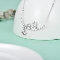 wholesale 925 Sterling Silver Austrian Crystal Cat Kitten Pendant Necklace Birthstone Gift-0-2