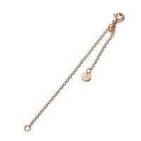 wholesale 18k Rose Gold Chain Bracelet With Ball Bead And Round Tag-Rose Gold