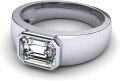 wholesale Sterling Silver Moissanite 1 3ct D VVS1 Men s Ring Customizable-0-2