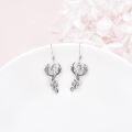 wholesale 925 Sterling Silver Vintage Phoenix Dangle Earrings for Women Gothic  Idea-0-2
