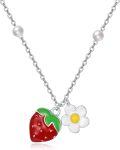 wholesale 925 Sterling Silver Pearl Daisy Flower Charm Pendant Necklace for Women Minimalist  Ideas-0-0