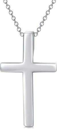 wholesale 925 Sterling Silver Cross Pendant with Chain - Elegant Religious Jewelry for Women and Men-b - cross