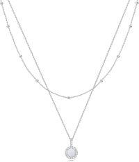 wholesale 925 Sterling Silver Layered Necklace with Opal Pendant s for Women-Opal