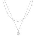wholesale 925 Sterling Silver Layered Necklace with Opal Pendant s for Women-0-0