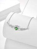 wholesale Sterling Silver Celtic Knot Claddagh Heart Necklace Irish Jewelry Gift-0-6