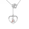 TOUPOP Sterling Silver & Stone Wolf Paw Y Pendant Necklace-0-0