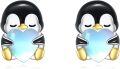 wholesale 925 Sterling Silver Heart-Shaped Penguin Stud Earrings Gift for Women and Teenagers-0-0