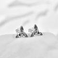wholesale 925 Sterling Silver Celtic Knot Trinity Stud Earrings for Men & Women - Irish -0-1