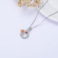 wholesale TOUPOP January Birth Flower Necklaces 925 Sterling Silver Dainty Floral Pendant Necklaces Infinity Birth Month Flower Jewelry Gifts For Women Her Birthday -0-3