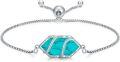 wholesale  Sterling Silver Hexagon Gemstone Bracelet for Women Fine Jewelry Gift -0-30
