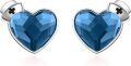 wholesale 925 Sterling Silver Heart-Shaped Crystal Medical Symbol Stud Earrings for Nurses and Doctors' Graduation Gift Ideas-0-6