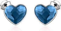 wholesale 925 Sterling Silver Heart-Shaped Crystal Medical Symbol Stud Earrings for Nurses and Doctors' Graduation Gift Ideas-Nurse Hat-Blue