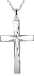 wholesale 925 Sterling Silver Origami Cross Pendant Necklace - Religious  for Women & Men-0-0