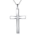 wholesale 925 Sterling Silver Origami Cross Pendant Necklace - Religious  for Women & Men-0-0
