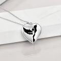 wholesale 925 Sterling Silver White Gold Plated Phoenix Pendant Necklace for Women, Tarnish Resistant, Elegant Gift for Her-0-2