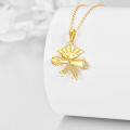 wholesale 14K Gold Graduation Cap and Diploma Pendant Necklace for Women Mom Friends-0-3