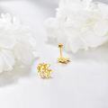 wholesale 14K Gold Elephant Stud Earrings 14K Gold Minimalist Design for Women Gift Ideas-0-2