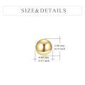 wholesale 9k Gold Ball Stud Earrings Wholesale Set-0-3