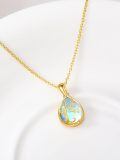 TOUPOP 14K Gold & Stone Tree Of Life Necklace For Women-0-2