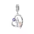 wholesale 925 Sterling Silver Family Love Charm Bracelet Wholesale for Daughter Mother Lover - Birthday Valentine's Day Gifts-0-0