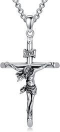 wholesale 925 Sterling Silver Crucifix Pendant Cross Jesus INRI Christian s for Men/Women-0-0