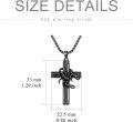 wholesale Sterling Silver Cross Pendant Necklace for Women Men Religious Jewelry Gift for Christmas Birthday Mothers Day-0-20