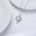 wholesale 925 Sterling Silver 925 with Rose Gold Accents and Cubic Zirconia Pendant Necklaces for Women - Elegant  Set-0-4