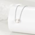 wholesale 925 Sterling Silver White Pearl Minimalist Chain Necklaces for Women Gifts-0-3