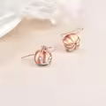 TOUPOP Sterling Silver Pumpkin Dangle Drop Earrings Cute Gifts For Women-0-2