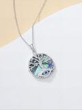 TOUPOP Sterling Silver Crystal Evil Eye Necklace Pendant Protection Gift-0-1
