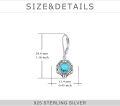 wholesale Sterling Silver Gemstone Leverback Dangle Drop Filigree Earrings for Women-0-9
