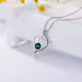 TOUPOP Sterling Silver Heart Pendant Necklace, Always My Mother Forever My Friend-0-3